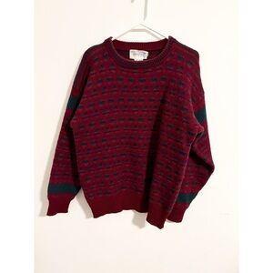 Deans‎ of Scotland Vintage 100% Shetland Wool Grandpa Knit Sweater